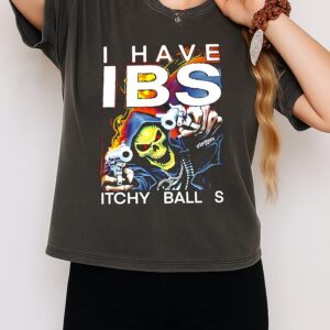 Gangster Skeleton I Have Ibs Itchy Ball S T-Shirt