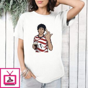 Giovanni Reyna Usmnt Middle Finger Smoking And Beer T-Shirt
