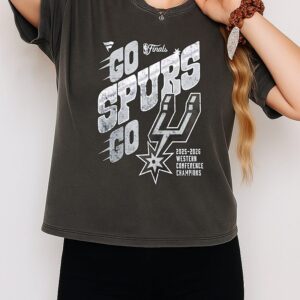 Go Spurs Go 2025-2026 NBA Western Conference Champions San Antonio Spurs T-Shirt