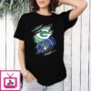 Green Bay Packers And Milwaukee Brewers Two Teams One Heart Scratch T-Shirt