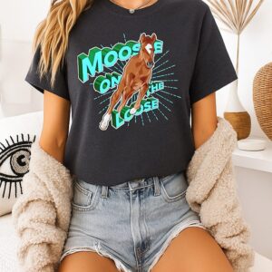 Horse Moose On The Loose Graphic T-Shirt