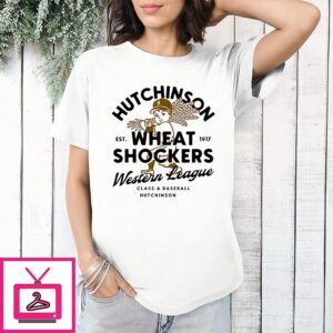 Hutchinson Est Wheat 1917 Shockers Western League Class A Baseball Hutchinson T-Shirt