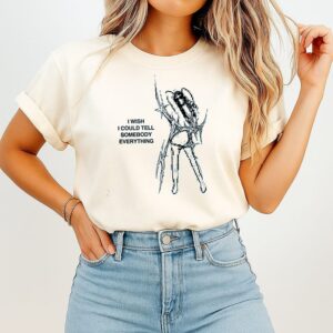I Wish I Could Tell Somebody Everything Girl Pixal T-Shirt