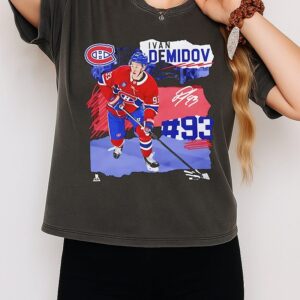 Ivan Demidov Montreal Canadiens Hockey Ice Signature T-Shirt