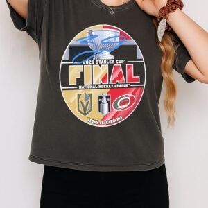 Jack Eichel Carolina Hurricanes Vs Vegas Golden Knights 2026 Stanley Cup Final Autographed Matchup T-Shirt