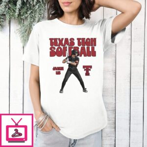 Jackie Lis Texas Tech Red Raiders Softball Player Pose Star T-Shirt
