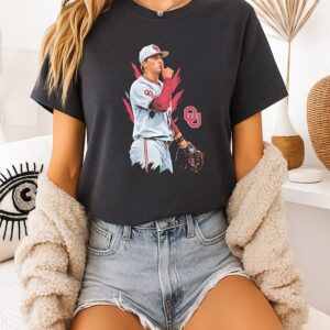 Jackson Cleveland Oklahoma Sooners Baseball Player T-Shirt