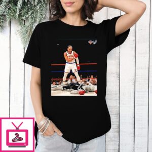Jalen Brunson Knockout Alien San Atonio Spurs T-Shirt