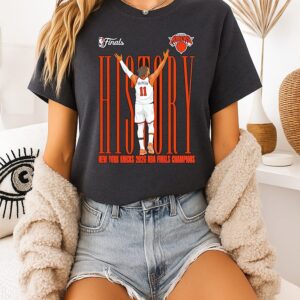 Jalen Brunson New York Knicks 2026 NBA Finals Champions History T-Shirt