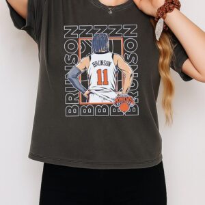 Jalen Brunson New York Knicks Repeat Pose Star T-Shirt