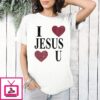 Jalen Wilson Wearing I Heart Jesus U T-Shirt