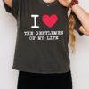 Javier Reyes Wearing I Heart The Gentlemen Of My Life T-Shirt