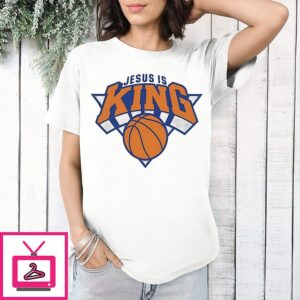 Jesus Is King New York Knicks Parody Logo T-Shirt