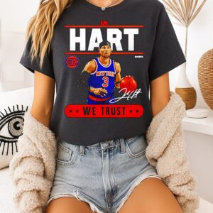 Josh Hart New York Knicks Basketball We Trust NBA Champions T-Shirt