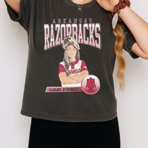Kailey Wyckoff Arkansas Razorbacks Softball Player Pose T-Shirt