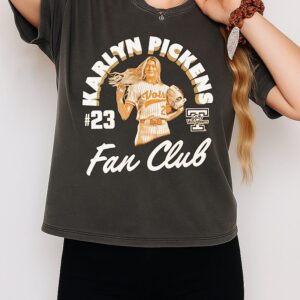 Karlyn Pickens 23 Tennessee Volunteers Softball Fan Club T-Shirt