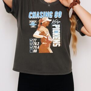 Karlyn Pickens Tennessee Vols Softball Chasing 80 T-Shirt