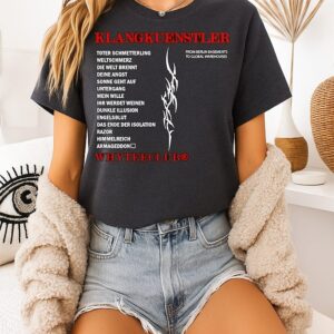 Klangkuenstler Toter Schmetterling Weltschmerz Die Welt Brennt T-Shirt