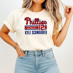 Kyle Schwarber 12 Philadelphia Phillies Signature T-Shirt