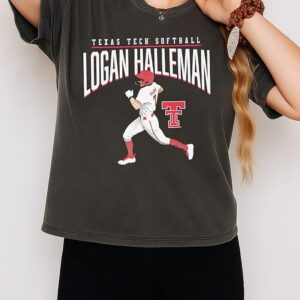 Logan Halleman Texas Tech Red Raiders Softball Player Pose T-Shirt