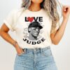 Love Aaron Judge New York Yankees Baseball Heart Signature T-Shirt