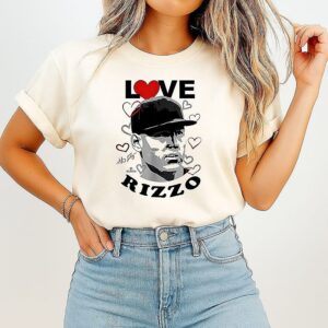 Love Anthony Rizzo New York Yankees Baseball Heart Signature T-Shirt