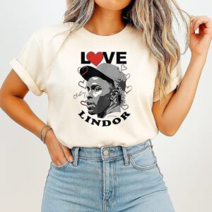 Love Francisco Lindor New York Mets Baseball Heart Signature T-Shirt