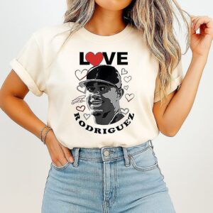 Love Julio Rodriguez Seattle Mariners Baseball Heart Signature T-Shirt