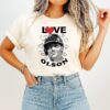 Love Matt Olson Atlanta Braves Baseball Heart Signature T-Shirt