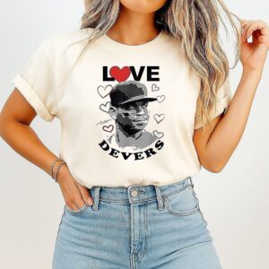Love Rafael Devers San Francisco Giants Baseball Heart Signature T-Shirt
