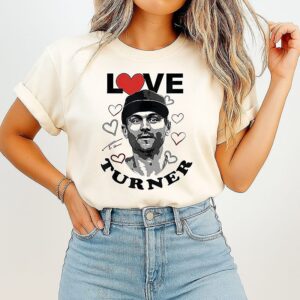 Love Trea Turner Philadelphia Phillies Baseball Heart Signature T-Shirt