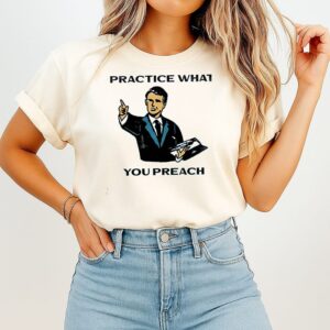 Male Speaker Practice What You Preach T-Shirt