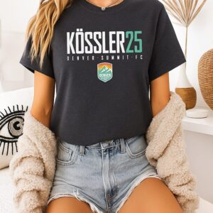Melissa Kossler 25 Denver Summit Fc Elite Name And Number T-Shirt