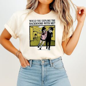 Momo Ayase And Ken Takakura Would You Explore The Backrooms With Me T-Shirt