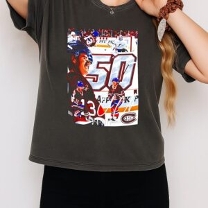 Montreal Canadiens Cole Caufield 50 Goals 9 4 2026 Signature T-Shirt