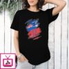 New England Patriots And Boston Red Sox Two Teams One Heart Scratch T-Shirt