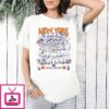 New York Knicks 2026 Orange And Blue Skies Team Cartoon T-Shirt