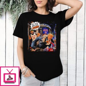 New York Knicks Jalen Brunson Vs Donald Trump Get Outta New York Loser Make America Great Again T-Shirt