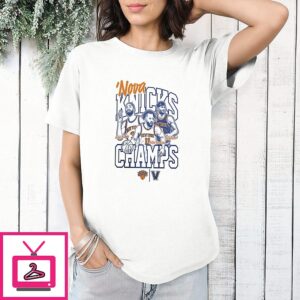 New York Nova Knicks Jalen Brunson Josh Hart And Mikal Bridges 2026 NBA Finals Champions T-Shirt