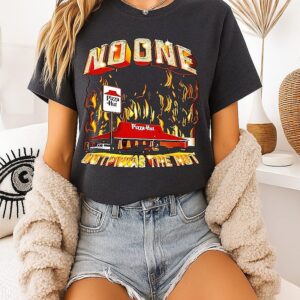 No One Outpizzas The Hut Fast Food Funny T-Shirt
