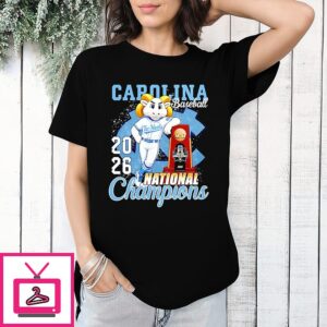 North Carolina Tar Heels 2026 NCAA National Champions Mascot T-Shirt