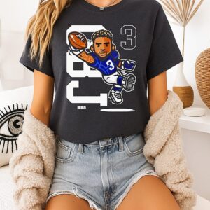 Odell Beckham Jr. 3 New York Giants Rugby T-Shirt