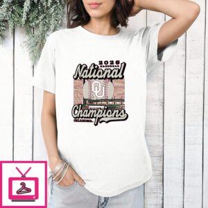 Oklahoma Sooners 2026 NCAA Baseball Men’s College World Series National Champions Stadium T-Shirt