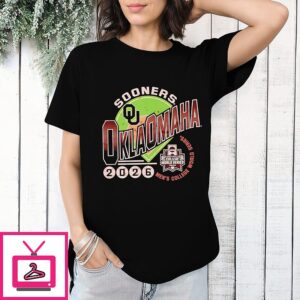 Oklahoma Sooners 2026 NCAA Baseball Men’s College World Series T-Shirt