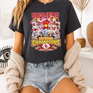 Oklahoma Sooners 2026 NCAA Baseball National Champions Collage Team T-Shirt