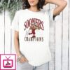 Oklahoma Sooners Cream 2026 Baseball National Champions Bear T-Shirt 2
