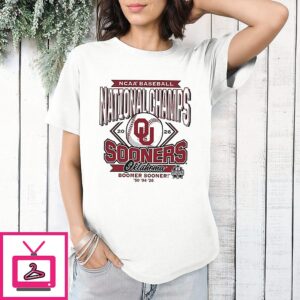 Oklahoma Sooners NCAA Baseball National Champions Boomer Sooner ’50 ’94 ’26 T-Shirt