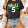 Olivia Miles 5 Wnba Minnesota Lynx Name And Number T-Shirt