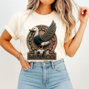 Pato Merlín Duck Mexico World Cup Logo 2026 T-Shirt