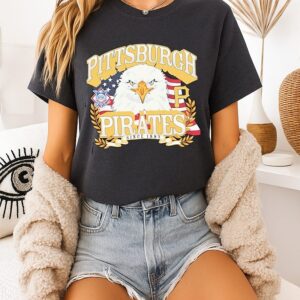 Pittsburgh Pirates Celebrating America’s 250th National League Eagle T-Shirt